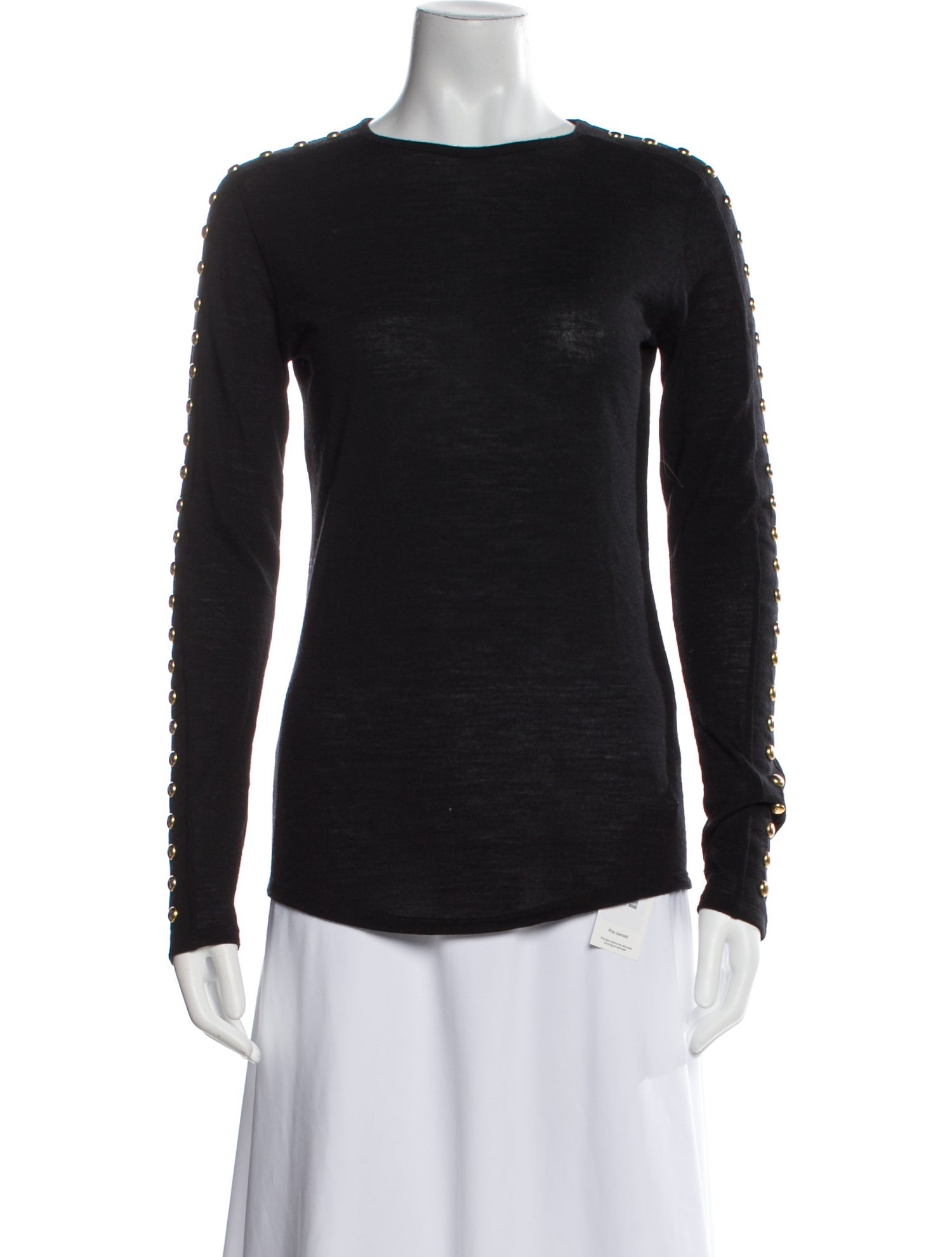 Balmain Wool Scoop Neck Sweater