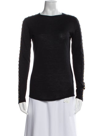 Balmain Wool Scoop Neck Sweater