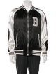 Balmain Striped Bomber Jacket