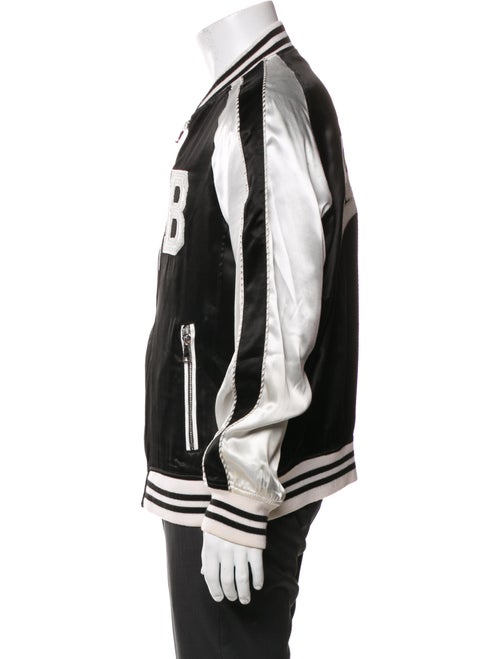 Balmain Striped Bomber Jacket