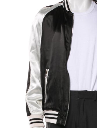 Balmain Striped Bomber Jacket