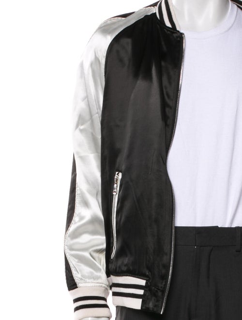 Balmain Striped Bomber Jacket