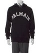 Balmain Graphic Print Crew Neck Hoodie