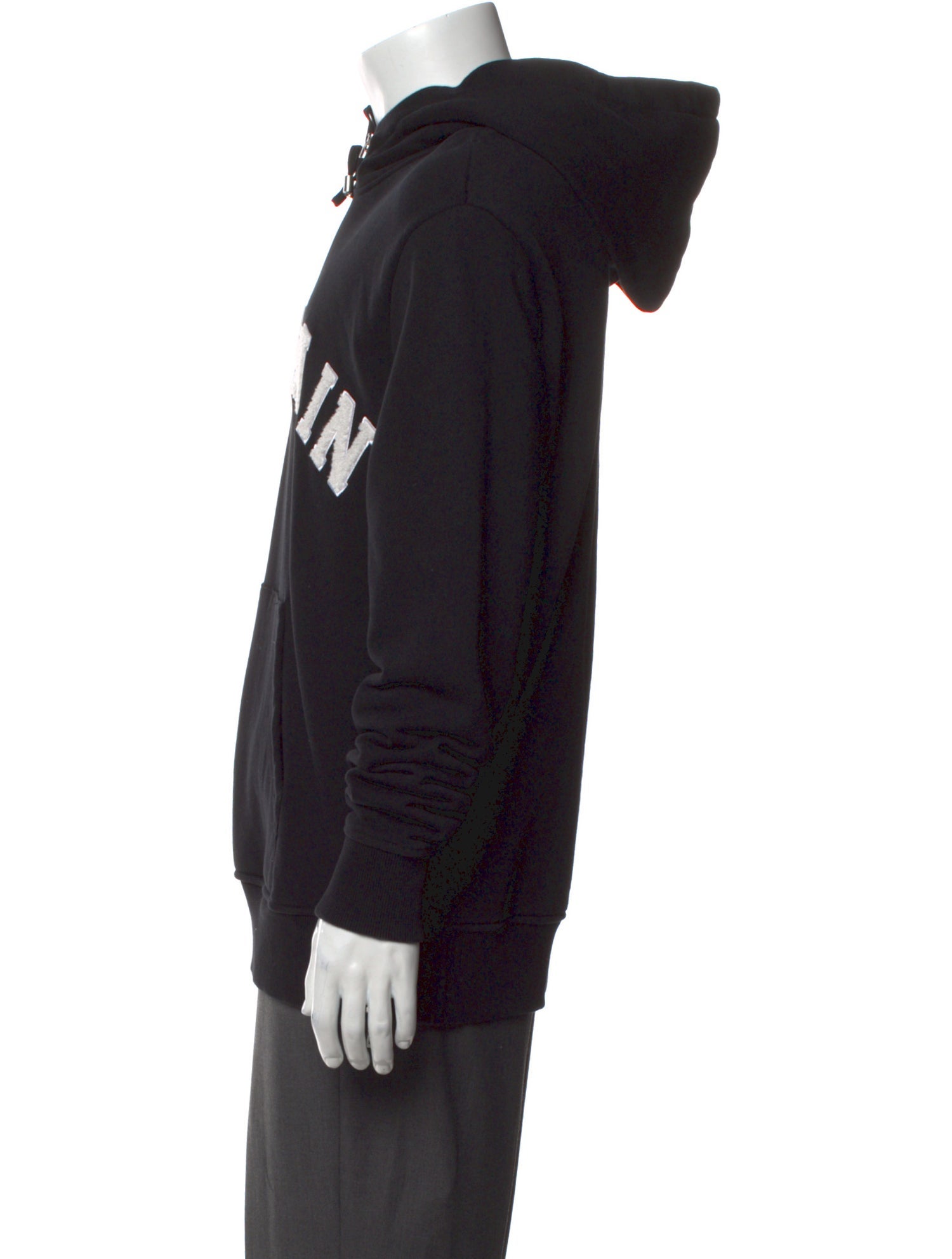 Balmain Graphic Print Crew Neck Hoodie