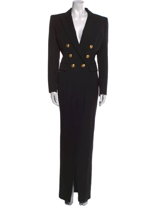 Balmain Wool Long Dress