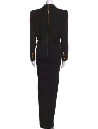 Balmain Wool Long Dress
