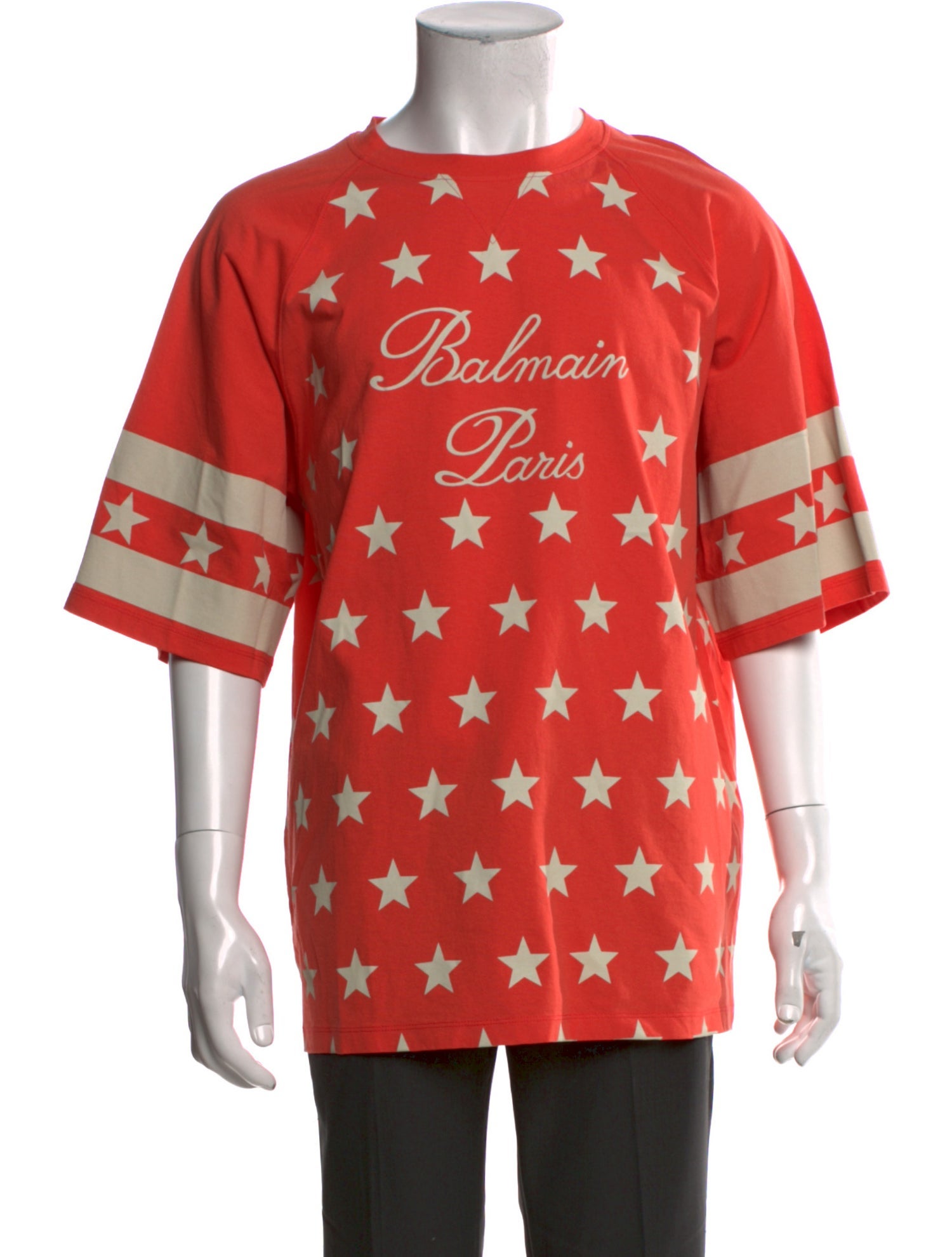 Balmain Printed Crew Neck T-Shirt w/ Tags