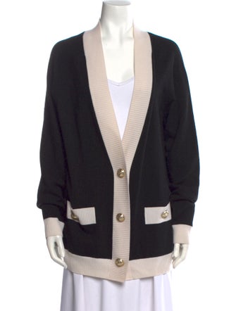 Balmain Wool Colorblock Pattern Sweater