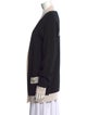 Balmain Wool Colorblock Pattern Sweater