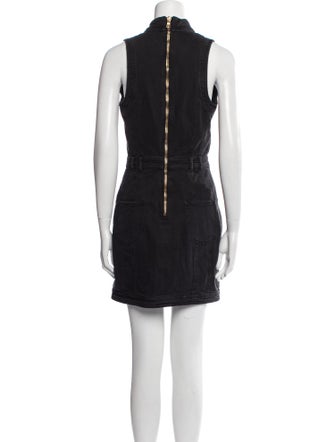 Balmain Mock Neck Mini Dress