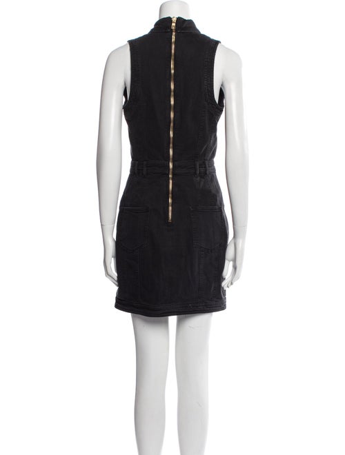 Balmain Mock Neck Mini Dress