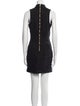 Balmain Mock Neck Mini Dress