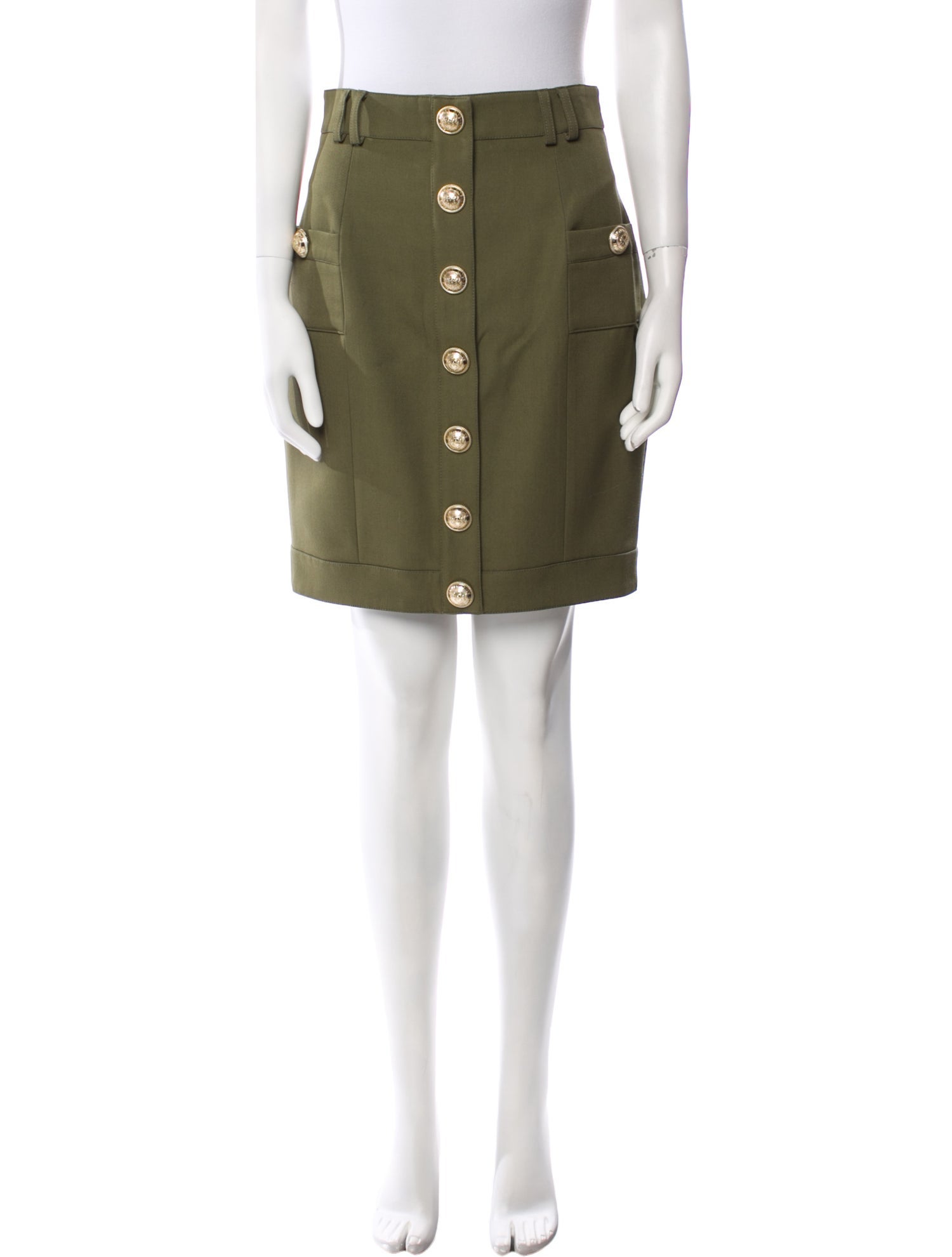 Balmain Wool Mini Skirt