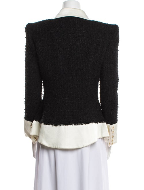Balmain Tweed Colorblock Pattern Evening Jacket