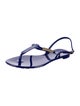 Balmain Rubber T-Strap Sandals