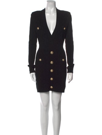 Balmain Wool Mini Dress