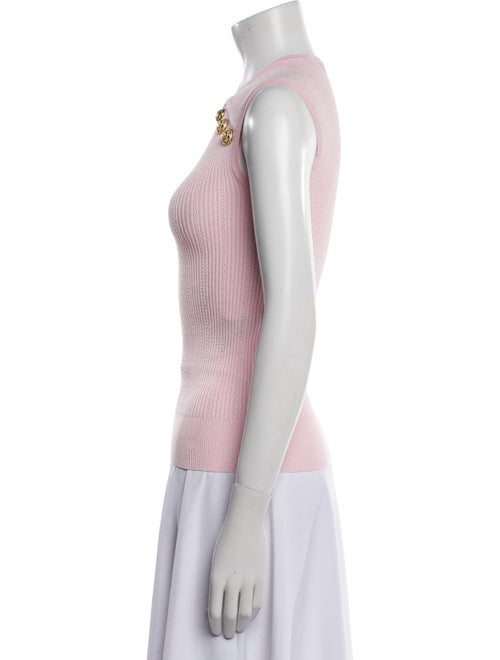 Balmain Virgin Wool Crew Neck Top