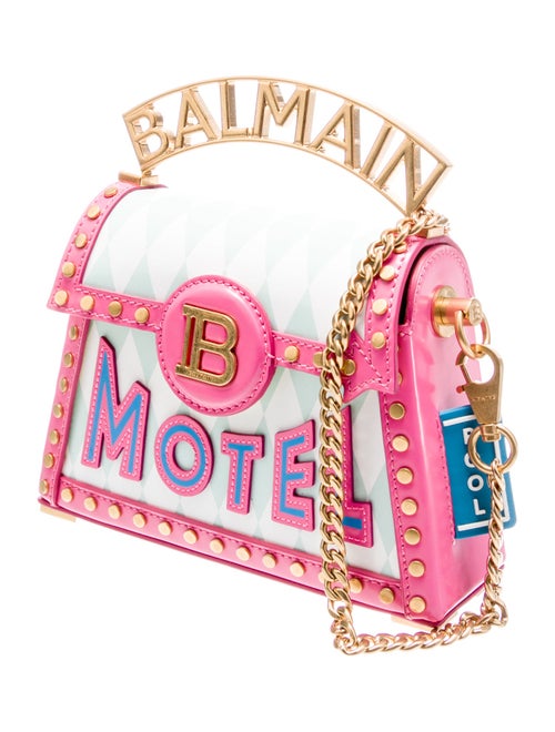 Balmain Leather Top Handle Bag