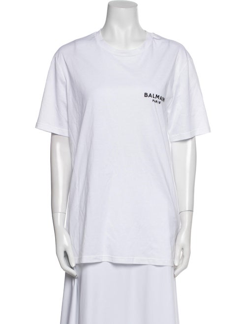 Balmain Graphic Print Crew Neck T-Shirt