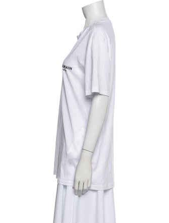 Balmain Graphic Print Crew Neck T-Shirt