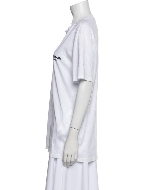 Balmain Graphic Print Crew Neck T-Shirt