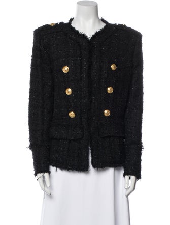 Balmain Tweed Pattern Evening Jacket