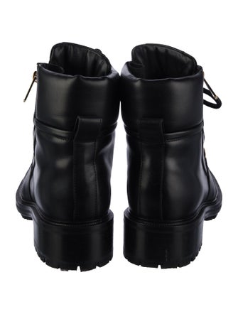 Balmain Patent Leather Combat Boots
