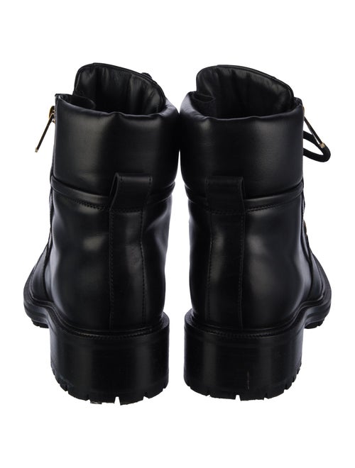 Balmain Patent Leather Combat Boots