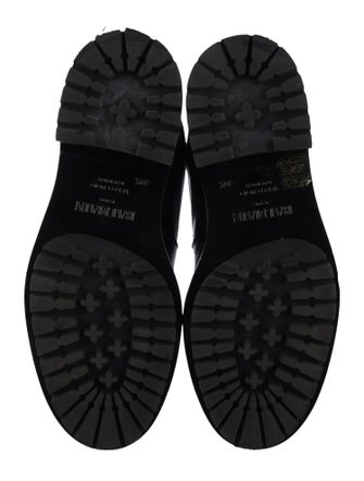 Balmain Patent Leather Combat Boots