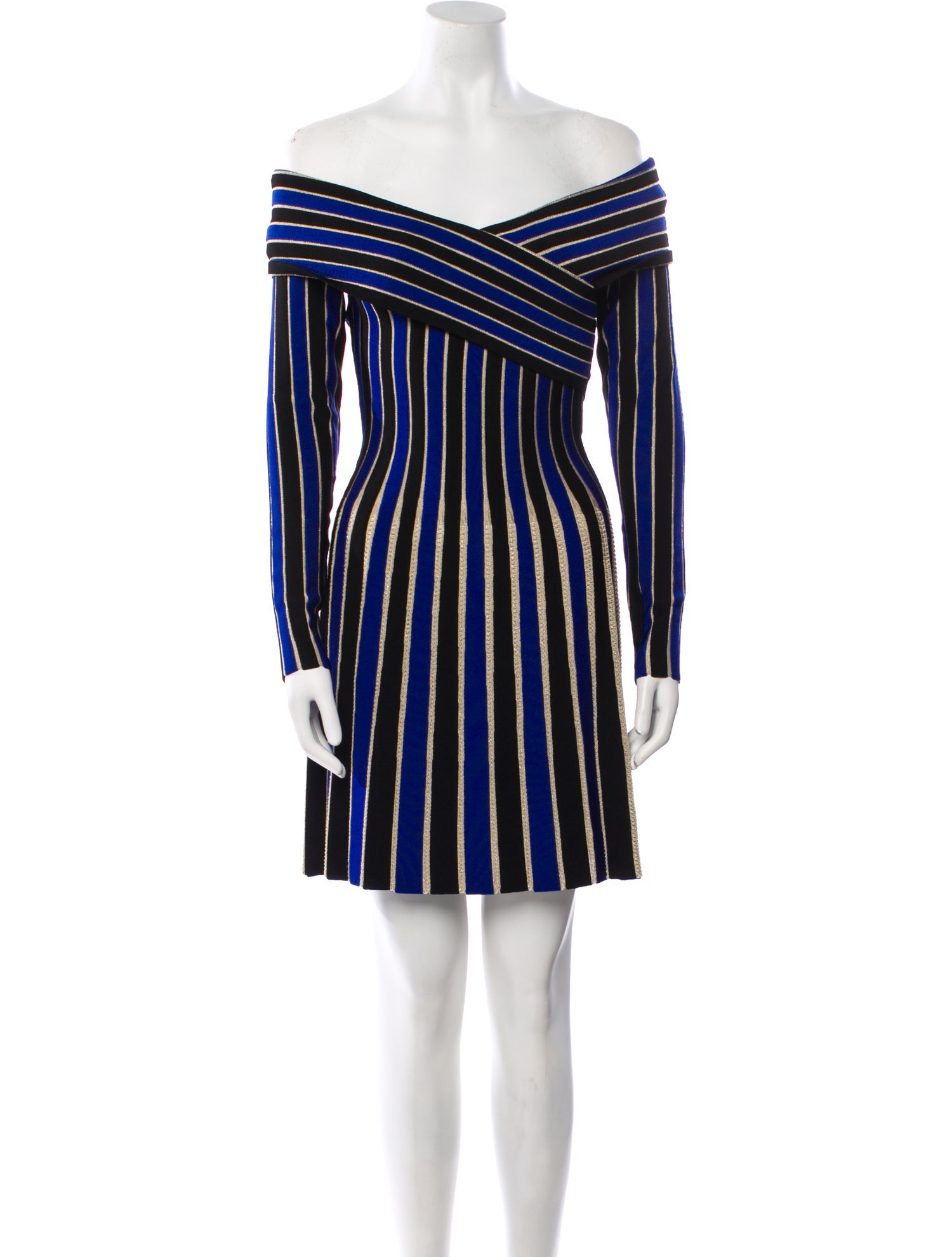 Balmain Striped Mini Dress w/ Tags