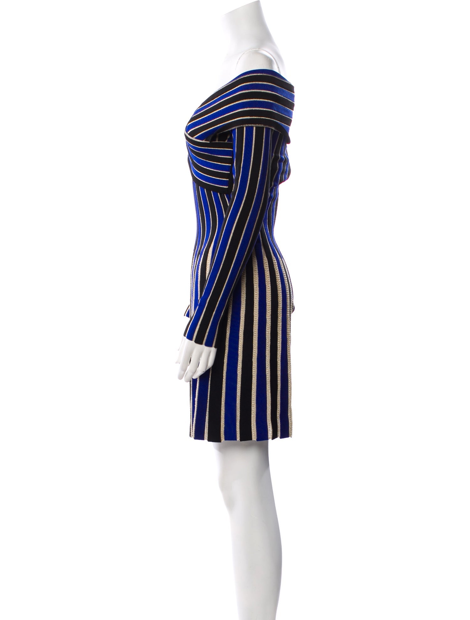 Balmain Striped Mini Dress w/ Tags