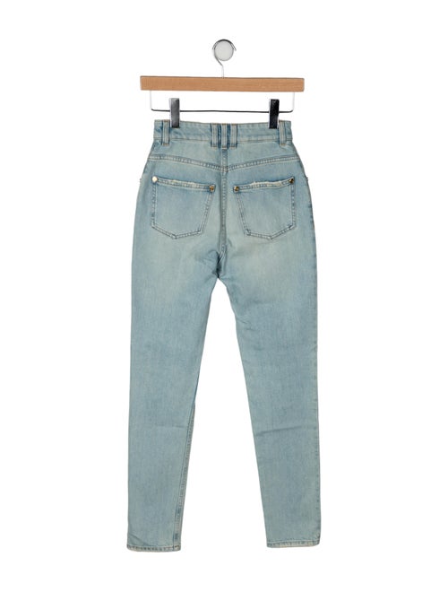 Balmain High-Rise Skinny Leg Jeans