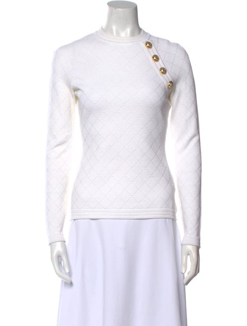Balmain Crew Neck Long Sleeve Sweatshirt