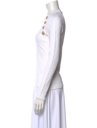 Balmain Crew Neck Long Sleeve Sweatshirt
