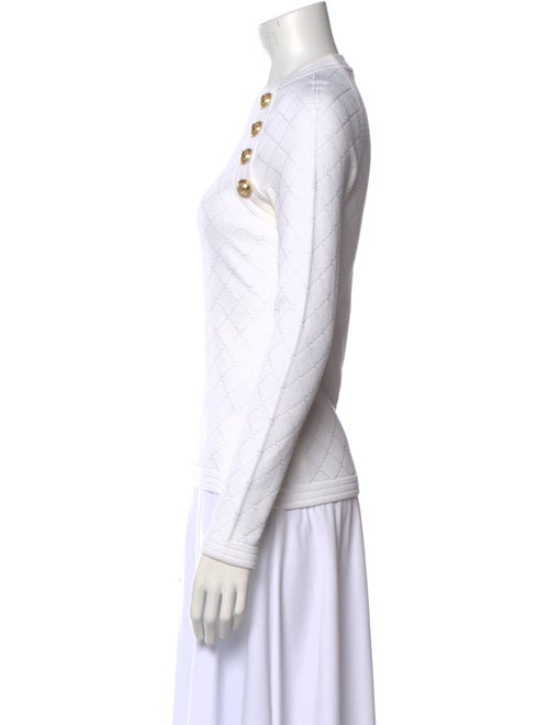Balmain Crew Neck Long Sleeve Sweatshirt