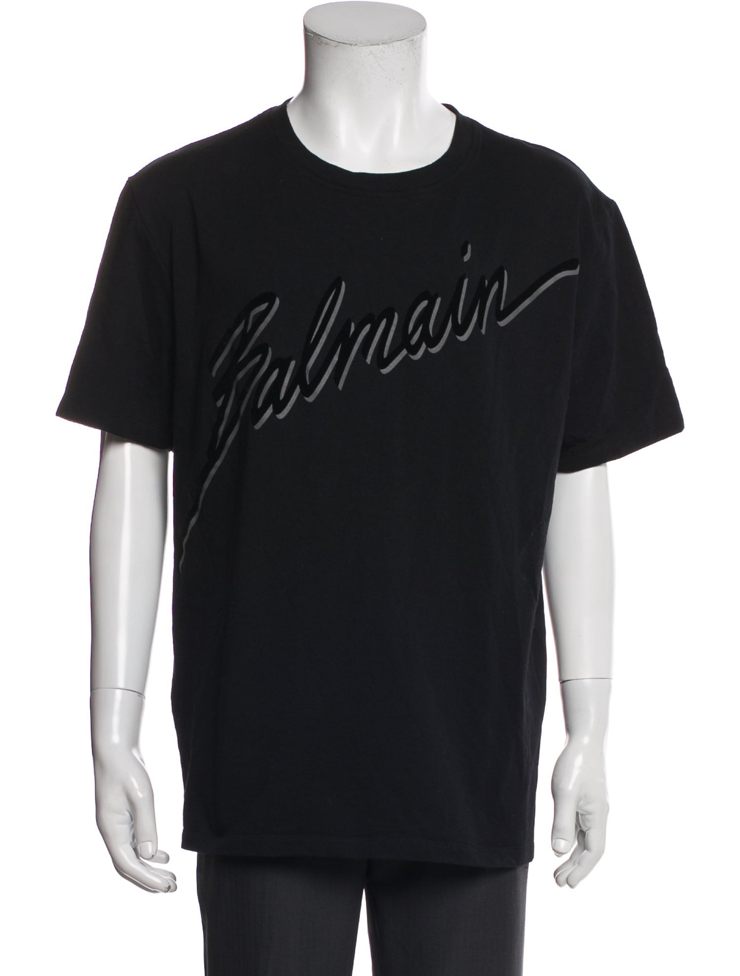 Balmain Graphic Print Crew Neck T-Shirt