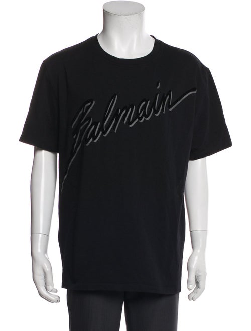 Balmain Graphic Print Crew Neck T-Shirt