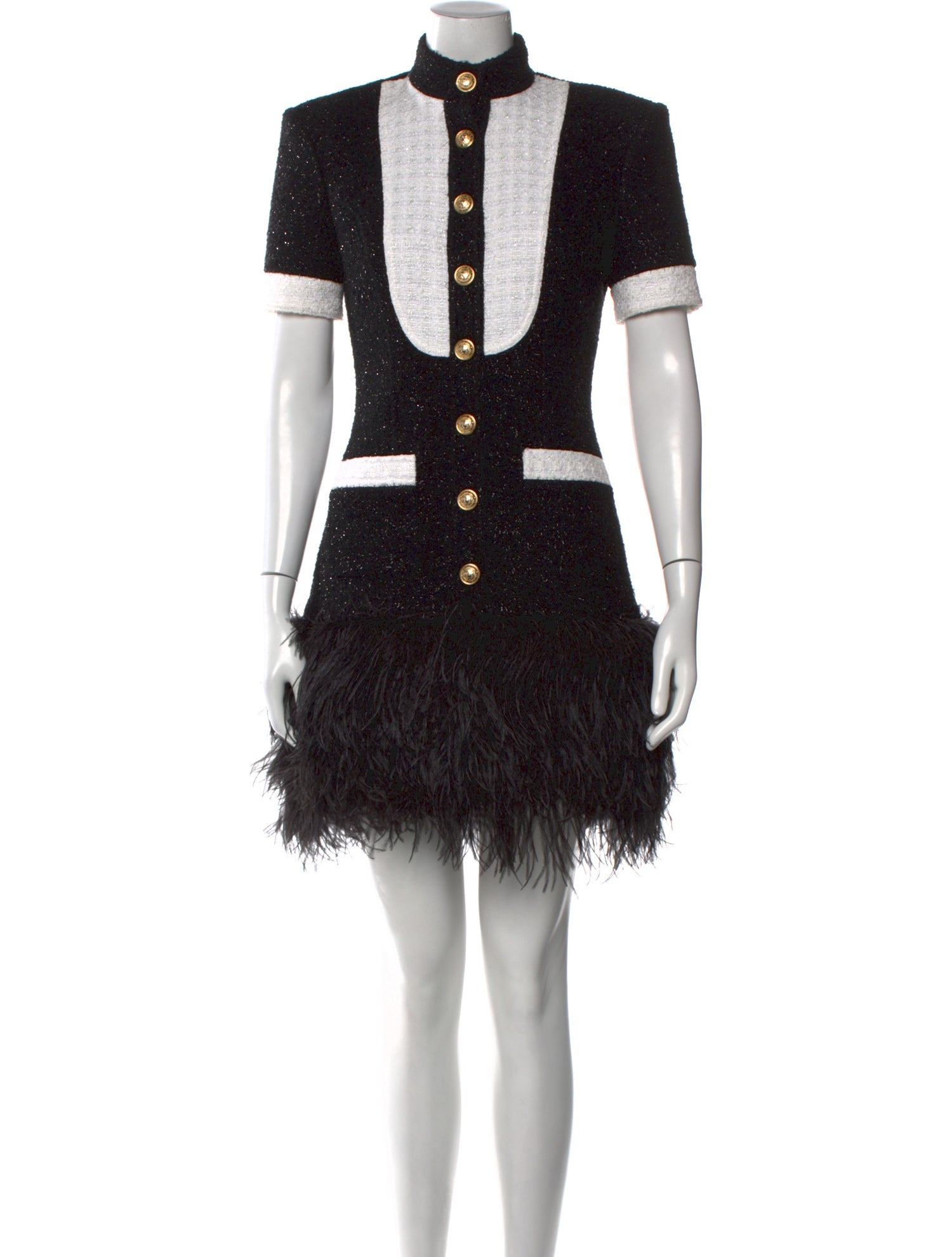 Balmain Wool Mini Dress