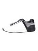 Balmain Leather Colorblock Pattern Sneakers