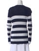 Balmain Striped Scoop Neck Sweater