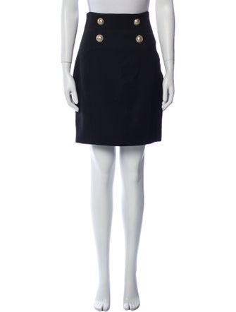 Balmain Wool Knee-Length Skirt
