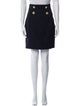 Balmain Wool Knee-Length Skirt