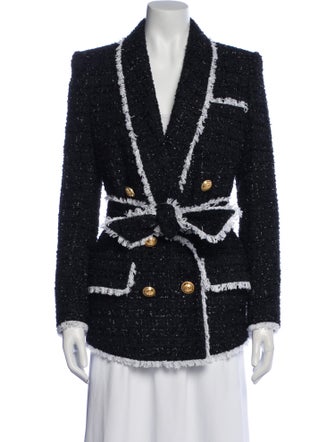 Balmain Tweed Pattern Blazer