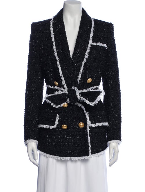 Balmain Tweed Pattern Blazer