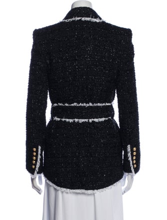 Balmain Tweed Pattern Blazer