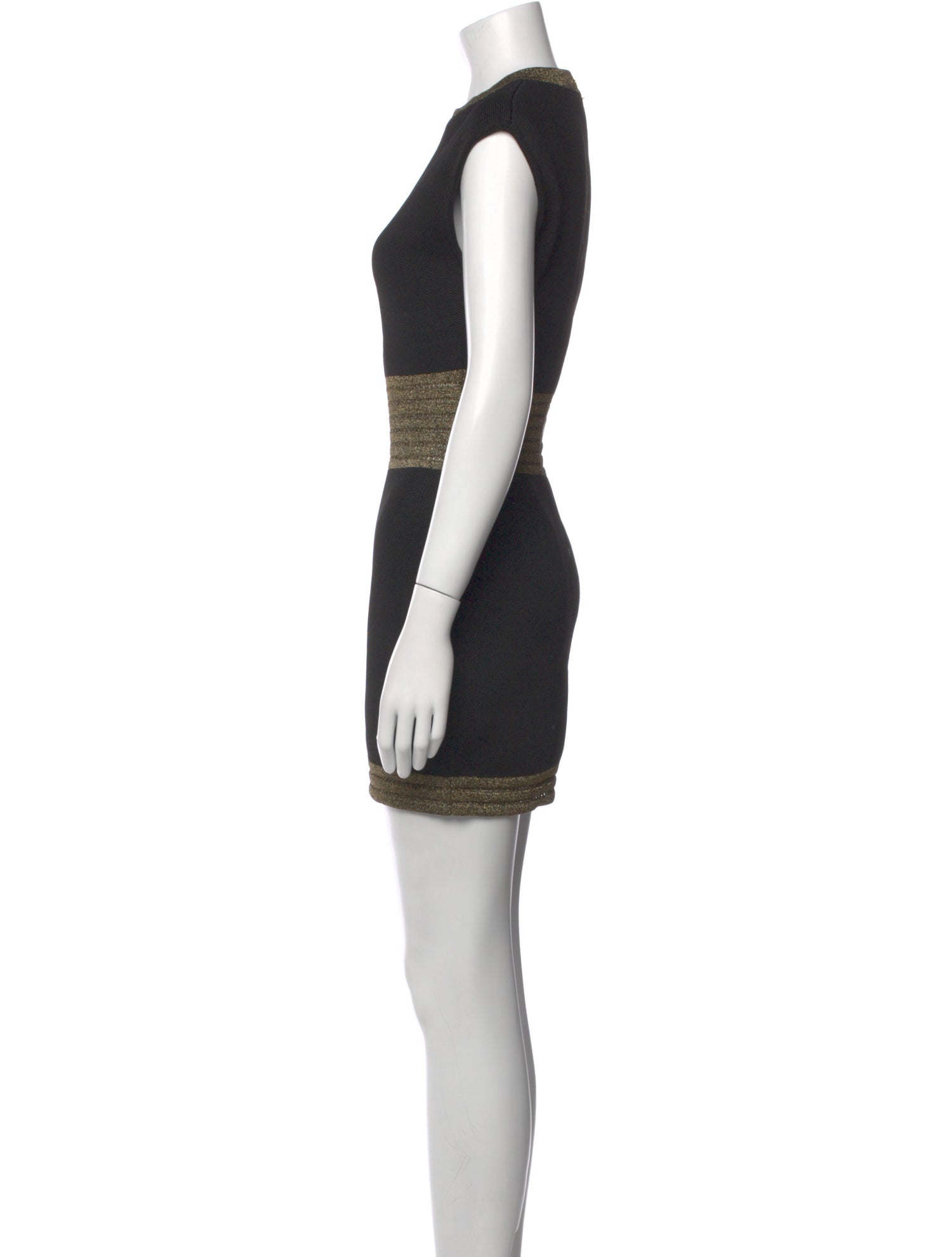 Balmain Colorblock Pattern Mini Dress