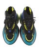 Balmain Neoprene Colorblock Pattern Sneakers