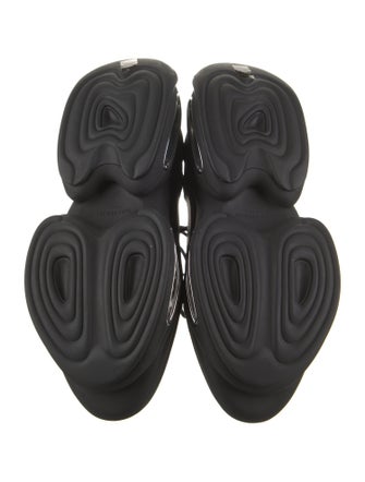 Balmain Suede Leather Trim Embellishment Sneakers