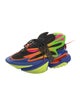 Balmain Neoprene Colorblock Pattern Sneakers