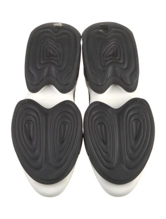 Balmain Suede Leather Trim Embellishment Sneakers